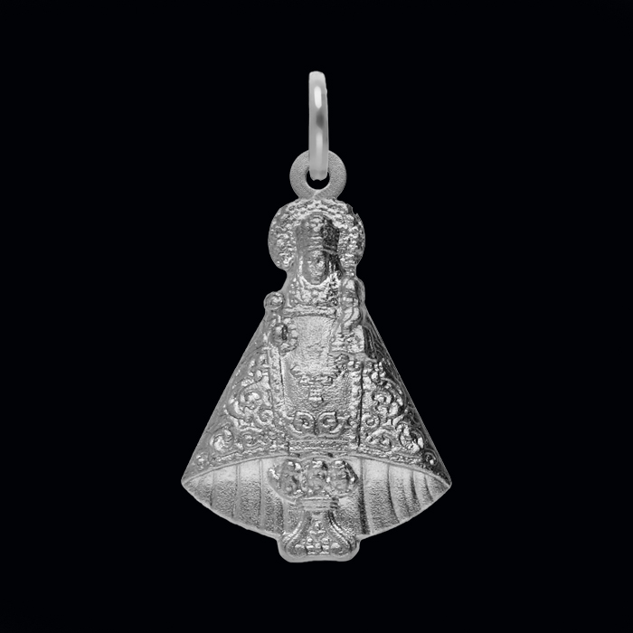 Imagen colgante plata Virgen de Covadonga